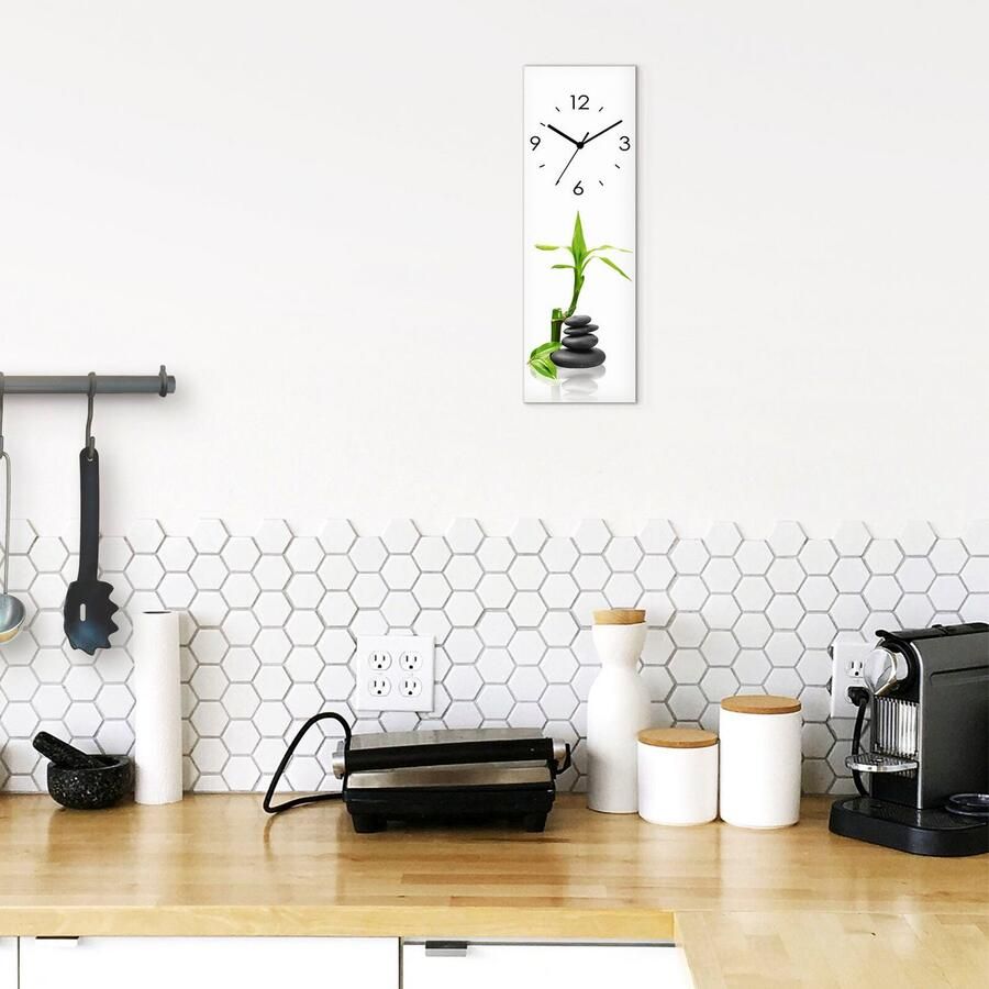 Artland Wandklok Spa concept basaltstenen