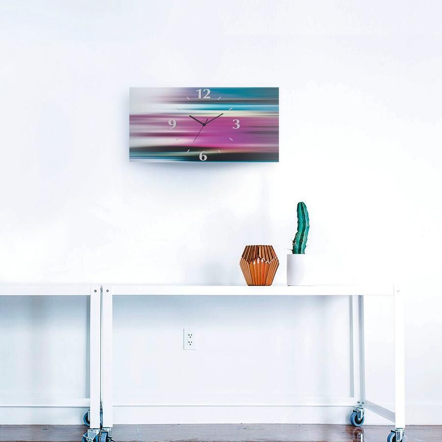 Artland Wandklok Verwrongen figuren abstract