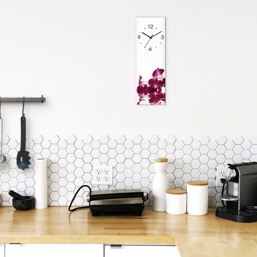 Artland Wandklok Vlinderorchidee