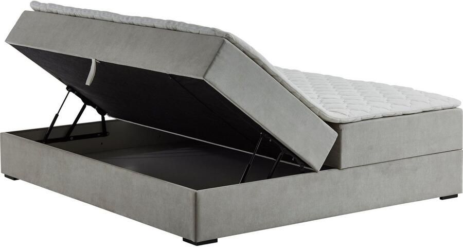 ATLANTIC home collection Boxspring Lucy zonder hoofdbord vrij plaatsbaar met bedkist