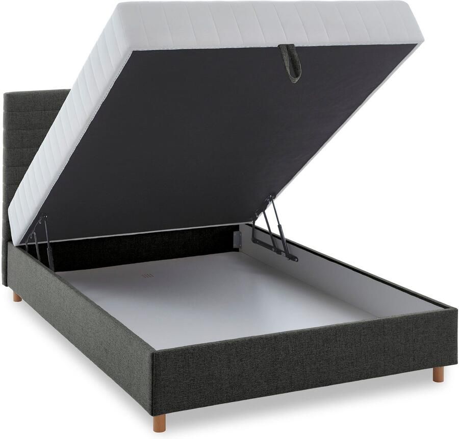 ATLANTIC home collection Ledikant met bergruimte Josie met pocketveringsmatras en bedkist
