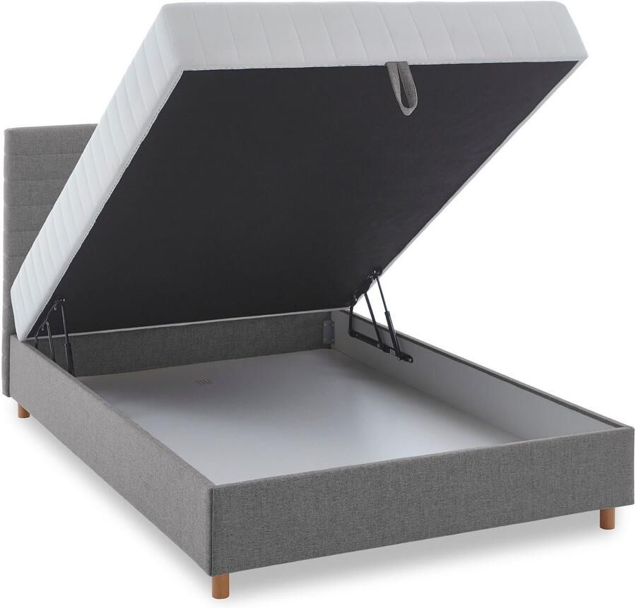 ATLANTIC home collection Ledikant met bergruimte Josie met pocketveringsmatras en bedkist