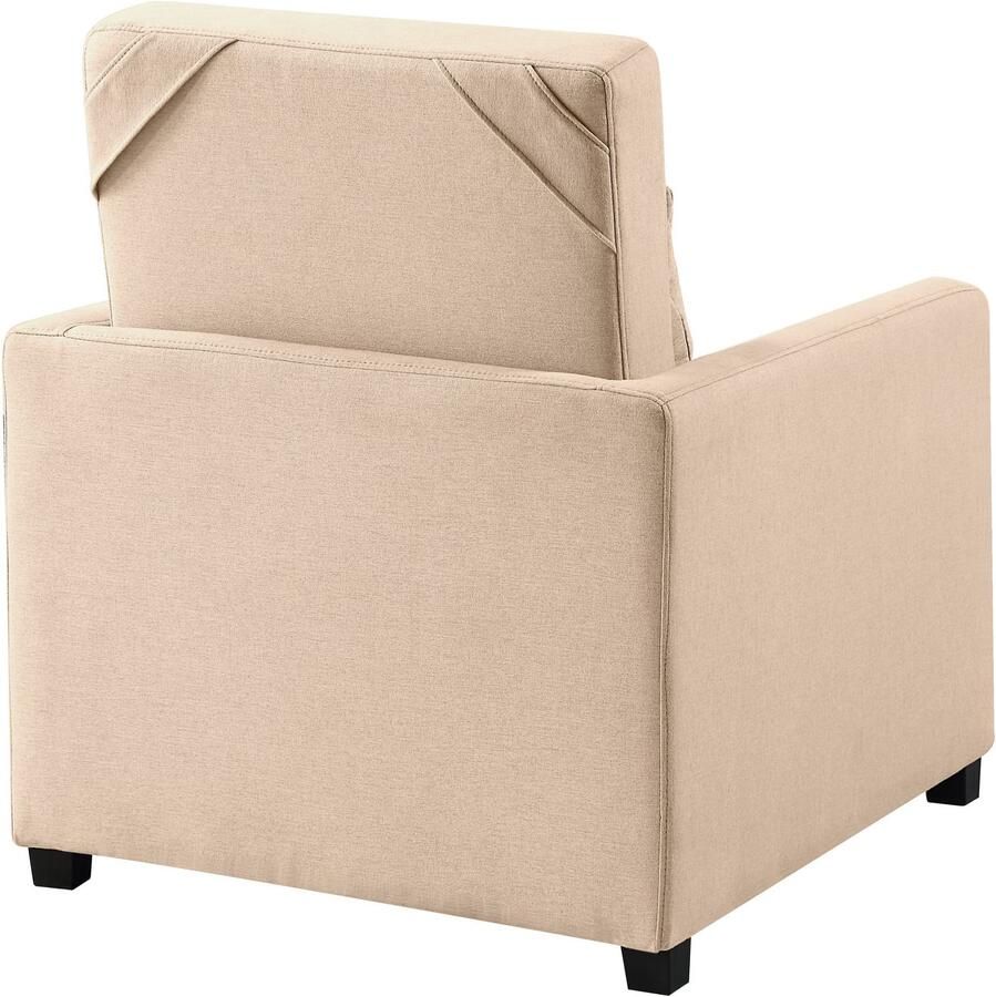 ATLANTIC home collection Relaxfauteuil Jerry met slaapfunctie als logeerbed en inclusief kussens