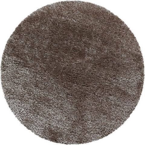 Adana Carpets Rond Hoogpolig vloerkleed Blushy Taupe Ø 120cm