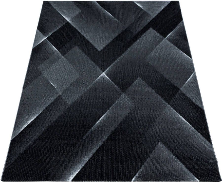 Adana Carpets Modern vloerkleed Streaky Lines Zwart 120x170cm