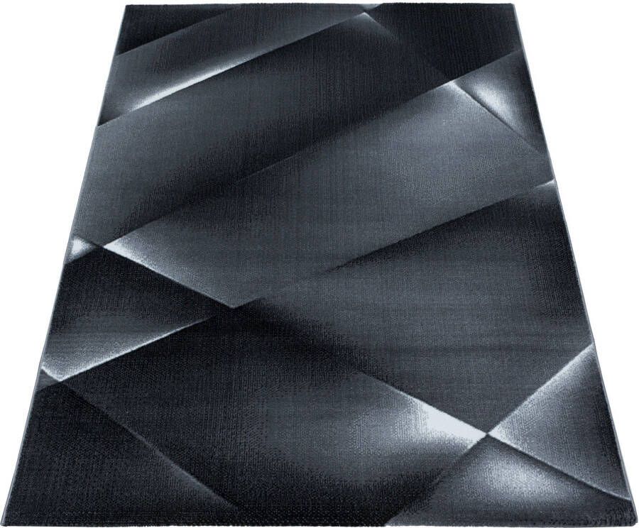Adana Carpets Modern vloerkleed Streaky Design Zwart 240x340cm