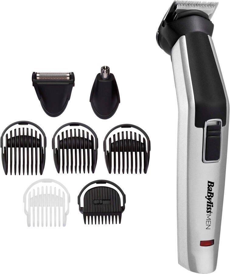 Babyliss Multifunctionele trimmer MT726E MEN 8-in-1 titanium multigrooming set voor gezicht & lichaam