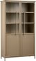 BePureHome Vitrinekast Exhibit Ijzer Khaki 170x99x44 - Thumbnail 1