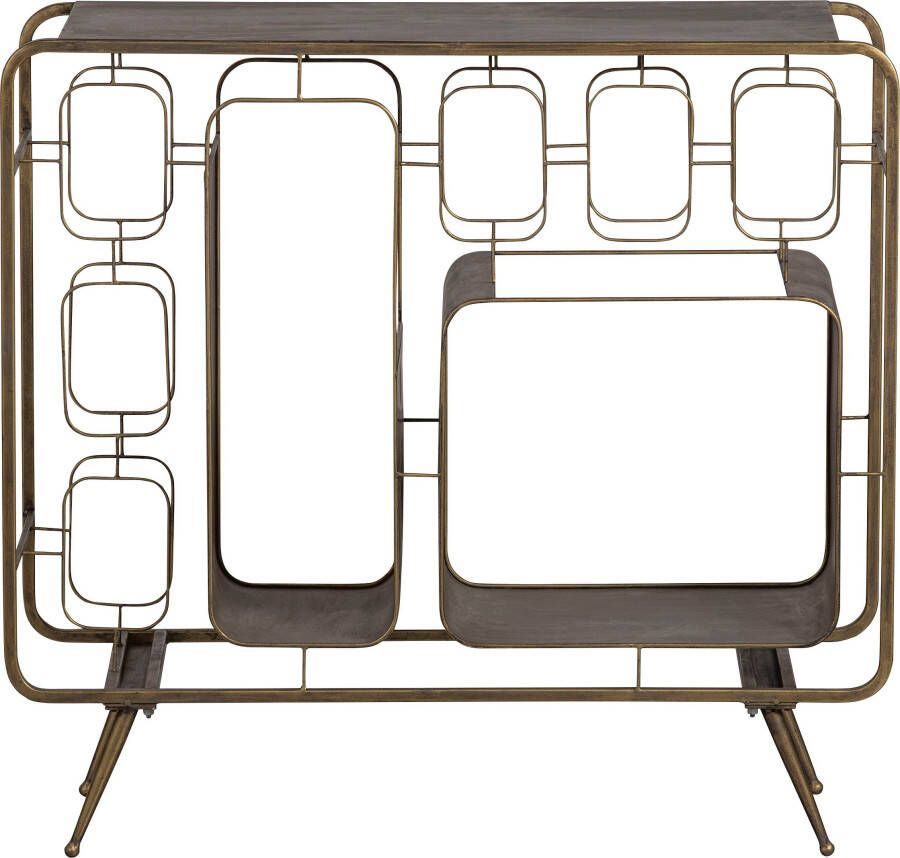 BePureHome Capo Wijnkastje Metaal Antique Brass 80 5x87x33