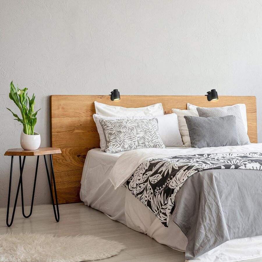 B.K.Licht Klemlamp BK_KL1353 LED tafellamp incl. GU10 lamp draaibaar Kantelbaar metaal zwart 3.000K 400Lumen klembaar tot 3 cm 5W (1 stuk)