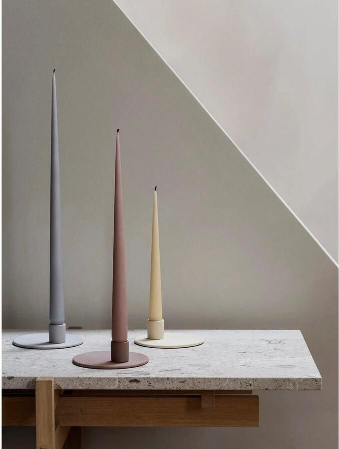 BLOMUS Kandelaar Stompkaarsenhouder NONA van porselein handgemaakt hoogte ca. 3 5 cm (1 stuk)