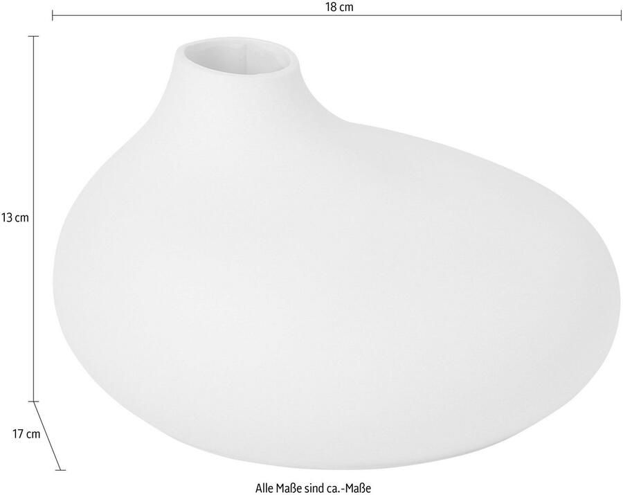 BLOMUS Siervaas NONA van porselein Vaas in uitzonderlijke vorm hoogte ca. 13 cm (1 stuk)