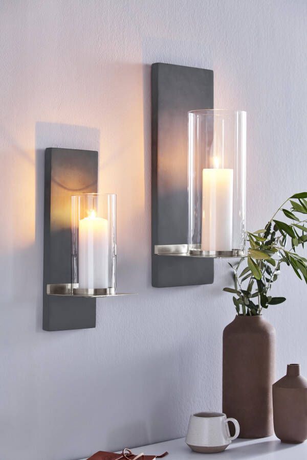 BLOMUS Wandkaarsenhouder Finca Kaarsen-wandkandelaar kaarshouder kaarsenhouder hangend wanddecoratie (1 stuk) - Foto 14