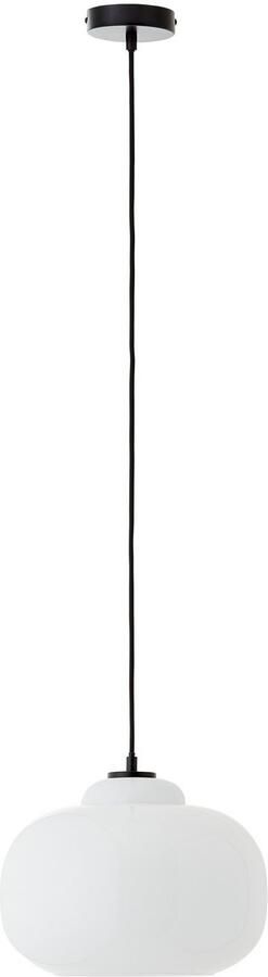 Brilliant Leuchten Hanglamp Blop Hoogte 128 5 cm Ø 30 cm E27 inkortbaar glas metaal