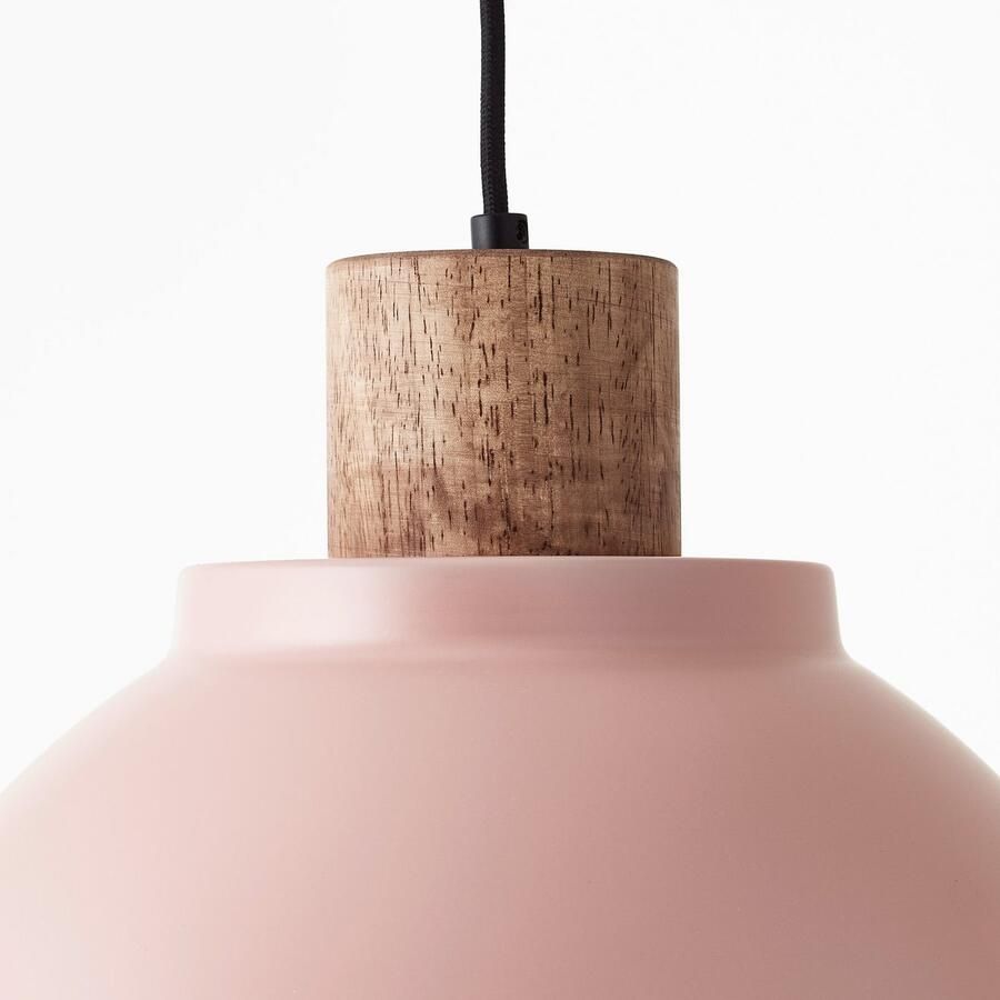 Brilliant Leuchten Hanglamp Erena Hoogte 120 cm Ø 38 cm E27 inkortbaar metaal hout