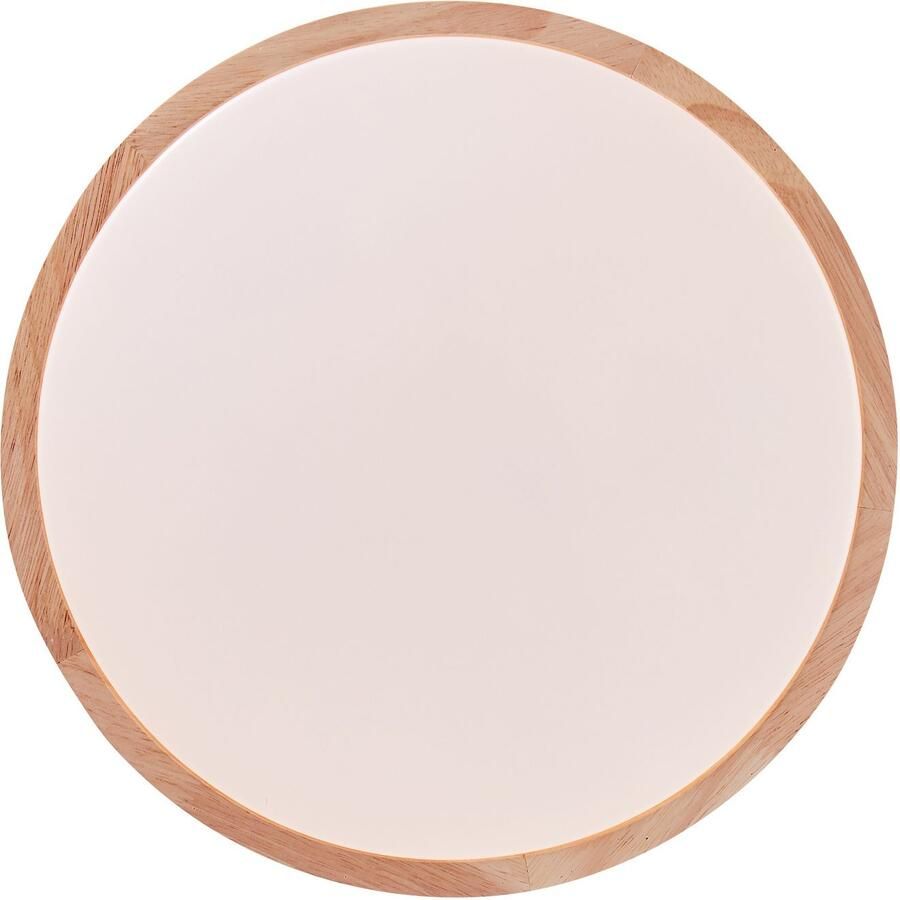 Brilliant Leuchten Led-plafondlamp SLIMLINE Ø 34 cm CCT 1300 lm metaal hout kunststof hout licht wit (1 stuk)