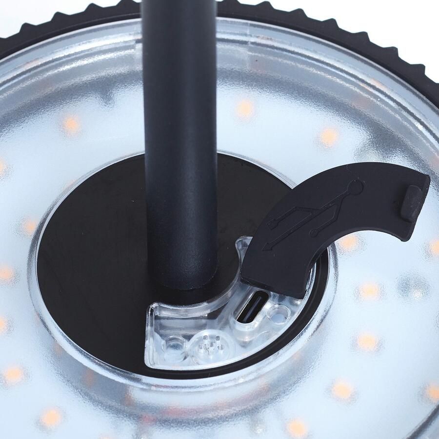 My home Led-vloerlamp voor buiten Härhult LED accu-lamp 125 cm 340 lm 3000 K touchdimmer zwart mat (1 stuk)