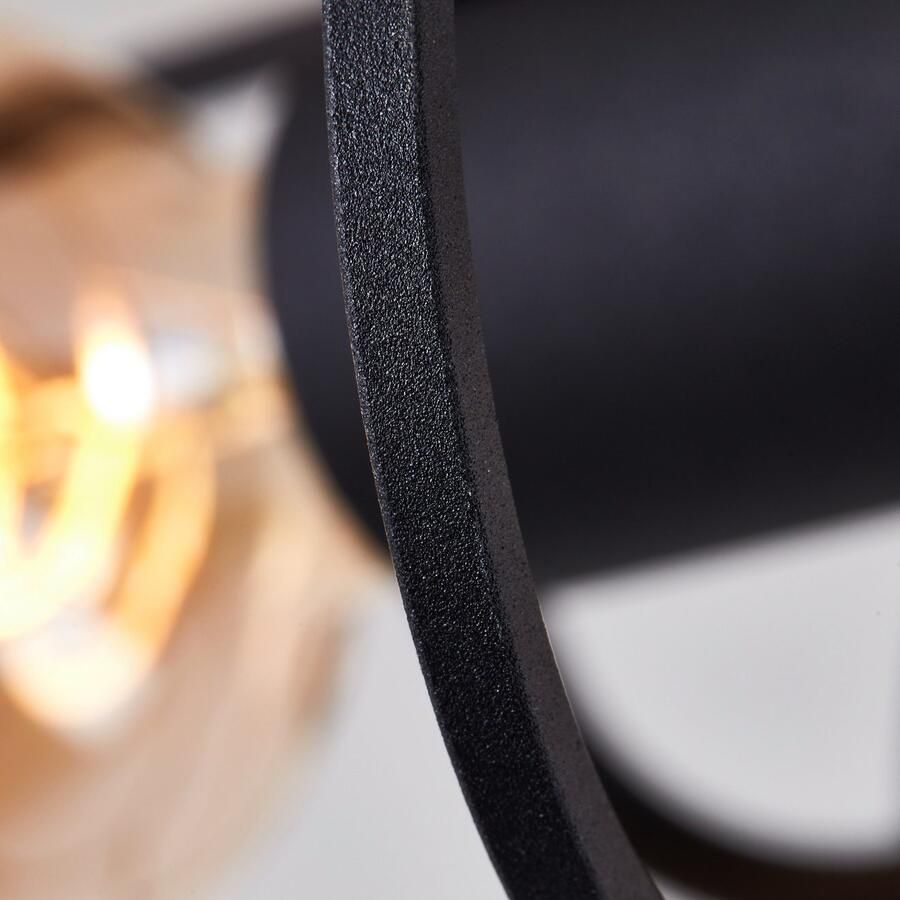 Brilliant Leuchten Plafondlamp Gwen D 40 cm E27 hout metaal bruin zwart korund