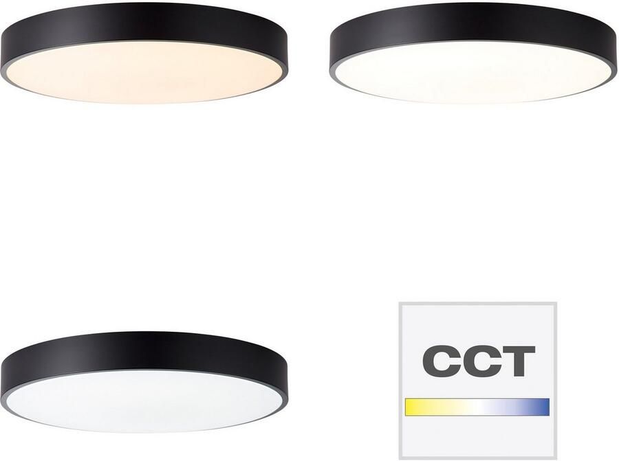 Brilliant Leuchten Plafondlamp SLIMLINE Led plafondlamp 49 cm wit zwart (1 stuk) - Foto 2