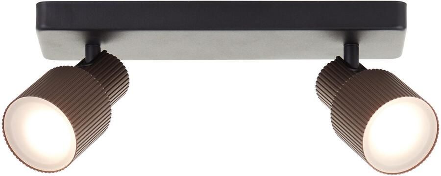 Brilliant Leuchten Plafondspot Cadiz 16 x 31 x 9 cm 350 lm 3000k dimbaar draaibaar aluminium zwart (1 stuk)