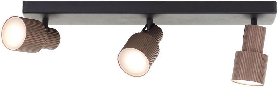 Brilliant Leuchten Plafondspot Cadiz 16 x 53 x 9 cm incl. gu10 350 lm 3000k dimbaar aluminium (1 stuk)