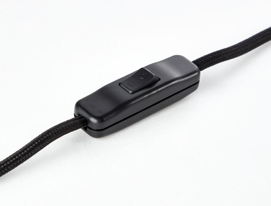 Brilliant Leuchten Tafellamp Gwen 26 5 cm hoogte ø 20 cm e27 metaal hout antiek hout zwart korund (1 stuk) - Foto 4