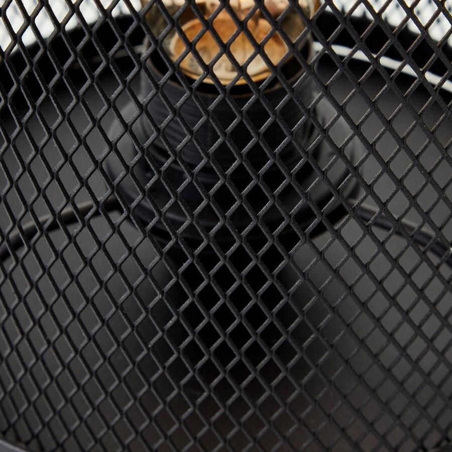 Brilliant Leuchten Tafellamp Maze 28 x 18 cm e27 metaal zwart korund