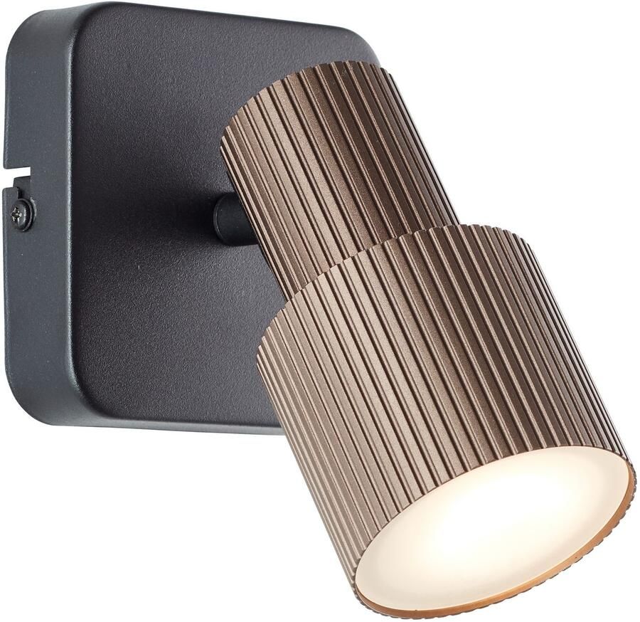 Brilliant Leuchten Wandlamp Cadiz 16 2 x 10 x 10 cm incl. gu10 350 lm 3000 k draaibaar aluminium (1 stuk)