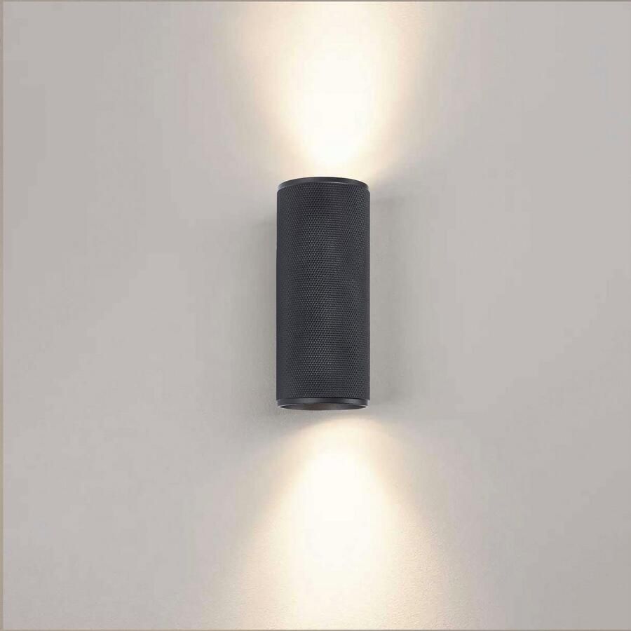 Brilliant Leuchten Wandlamp Marty Up Down Light 16 x 7 cm GU10 aluminium (1 stuk)