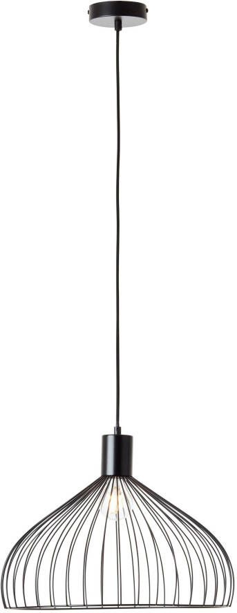 Brilliant Leuchten Hanglamp Blacky Hanglamp 40 cm matzwart (1 stuk)