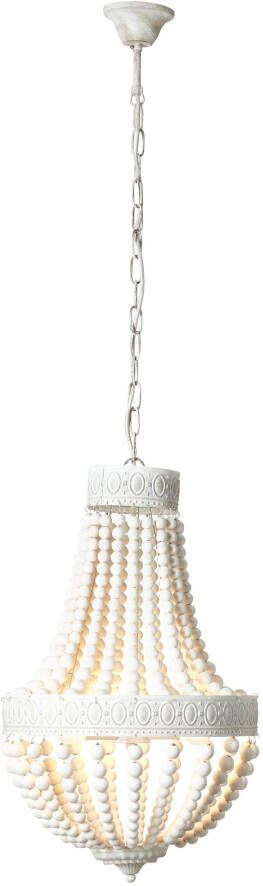 Brilliant lamp Liba kroonluchter 3 lichts wit | 3x D45 E14 18W geschikt voor vallampen (niet inbegrepen) | Schaal A ++ tot E | Ketting kan worden ingekort