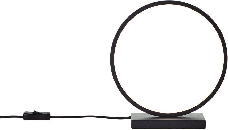 Brilliant Leuchten Led-tafellamp Chaumont Hoogte 28 cm 850 lm aluminium zwart