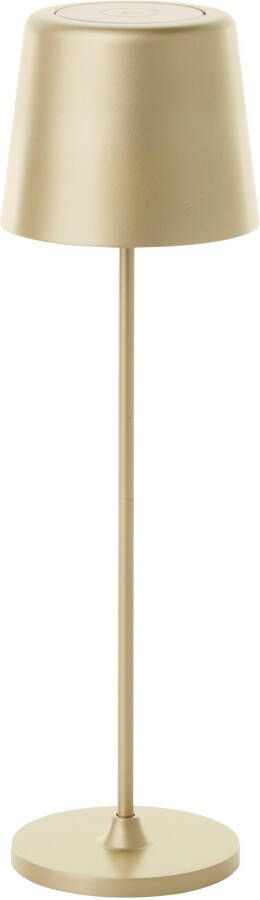 Brilliant Leuchten Led-tafellamp Kaami mobiele LED buiten tafellamp mobiele led buiten tafellamp 37 cm 310 lm touchdimmer usb (1 stuk)