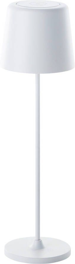 Brilliant Leuchten Led-tafellamp Kaami mobiele LED buiten tafellamp mobiele led buiten tafellamp 37 cm 310 lm touchdimmer usb (1 stuk)