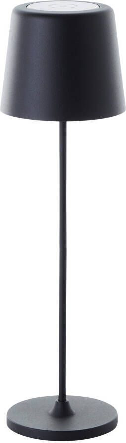 Brilliant Leuchten Led-tafellamp Kaami mobiele LED buiten tafellamp mobiele led buiten tafellamp 37 cm 310 lm touchdimmer usb (1 stuk)
