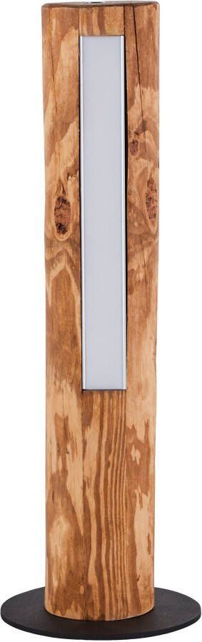 Brilliant Leuchten Led-tafellamp Odun 46 cm hoogte touchdimmer 800 lm warmwit hout metaal grenen gebeitst (1 stuk)