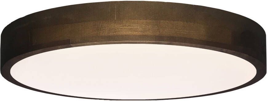 Brilliant Plafondlamp Slimline Hout Wit ⌀50cm 60w