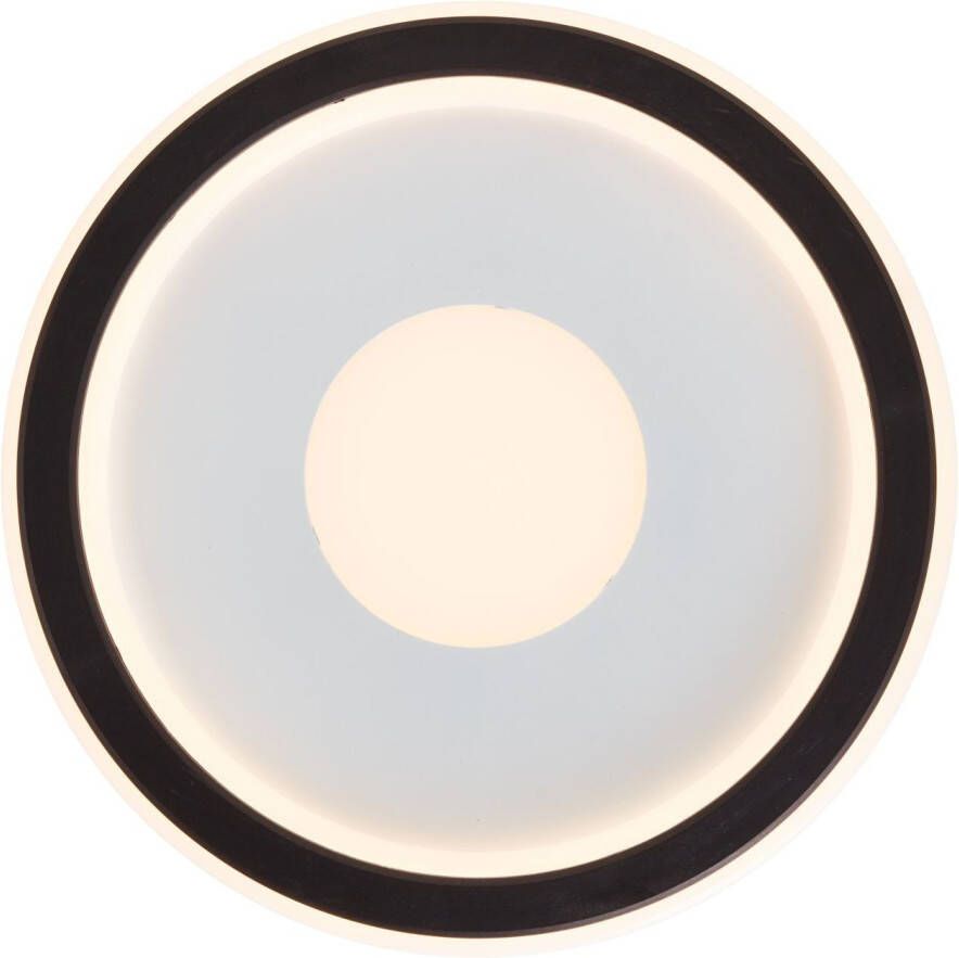 Brilliant plafondlamp Vegas zwart ⌀25cm 16W