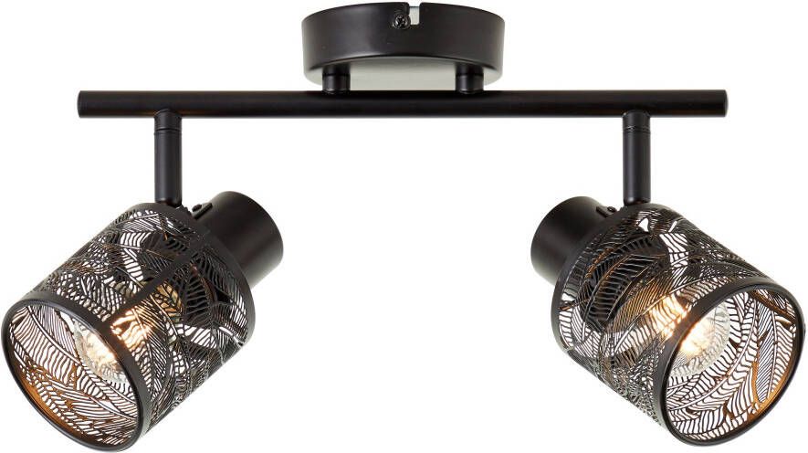 Brilliant Leuchten Plafondspot Bano Retro stijl kantelbaar dimbaar 20 cm hoogte 35 cm breed E14 fitting