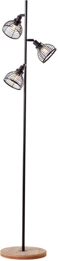 Brilliant Leuchten Staande lamp AVIA Vloerlamp met kantelbare koppen 154 cm hoogte E14 fitting (1 stuk)