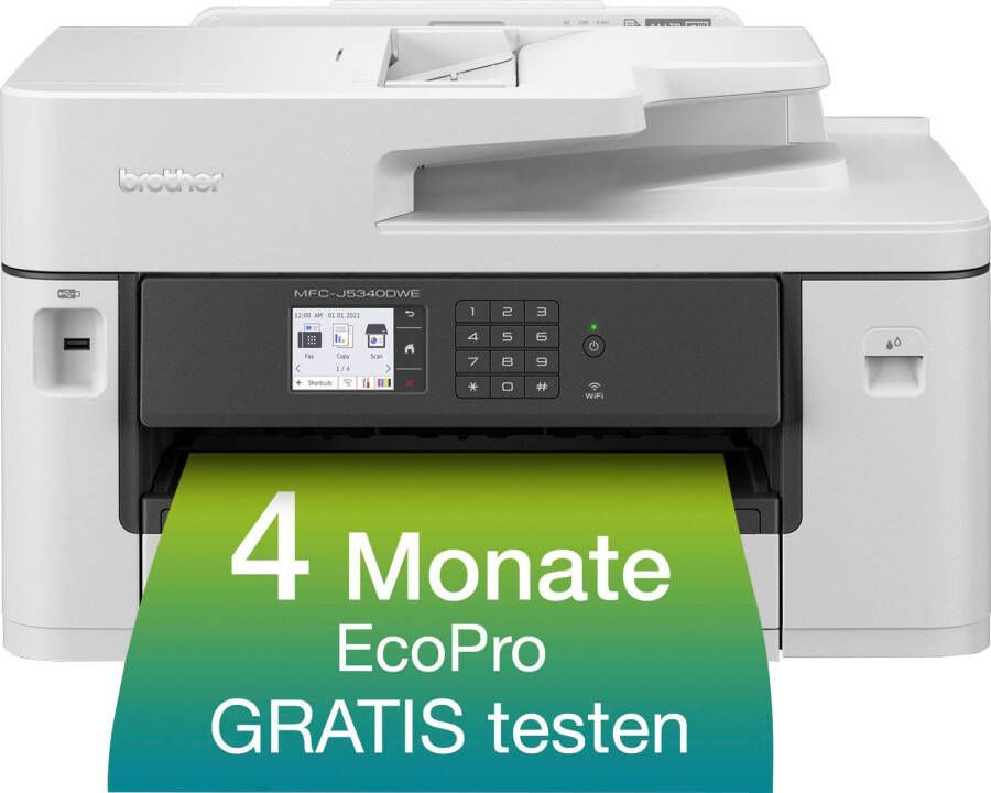 Brother MFCJ5340DWE Multifunctionele inkjetprinter (kleur) A4 Printen scannen kopiëren faxen ADF Duplex LAN USB - Foto 8