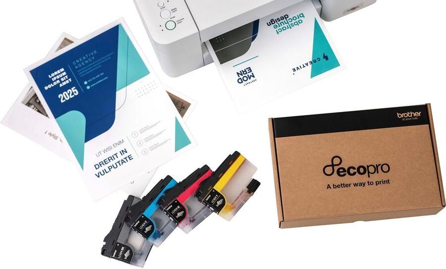Brother MFCJ5340DWE Multifunctionele inkjetprinter (kleur) A4 Printen scannen kopiëren faxen ADF Duplex LAN USB - Foto 5