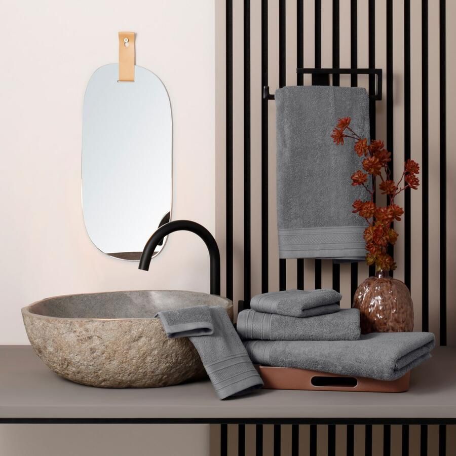 Bruno Banani Handdoekenset Robby Premium handdoeken 500 gr m² 100% katoen (set 5-delig)