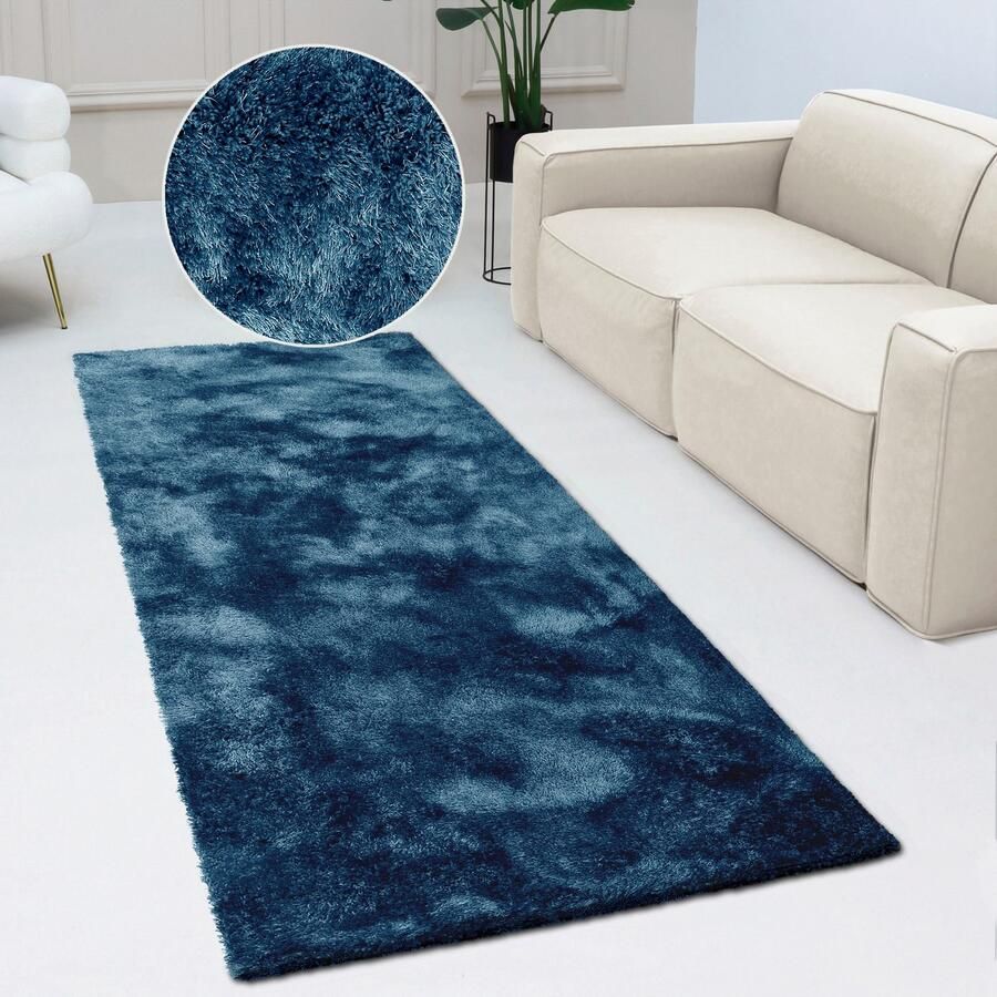 Bruno Banani Hoogpolige loper Dana tapijt klantenfavoriet Loper uni zacht microvezel hal entree woonkamer slaapkamer