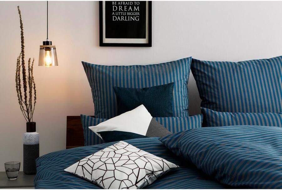 Bruno Banani Sierkussen Jassen met subtiele strepen kussenhoezen zonder vulling 3 stuks 40x40 cm (3 stuks)