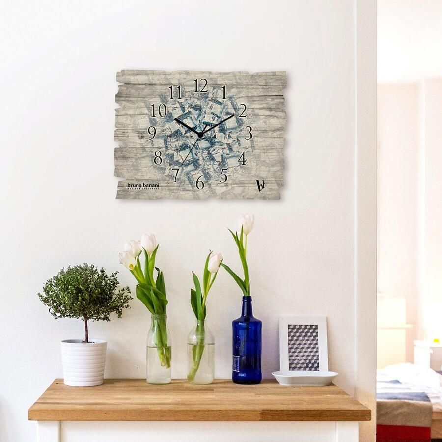 Bruno Banani Wandklok Ice cubes optioneel verkrijgbaar met kwarts- of radiografisch uurwerk geruisloos zonder tikkend geluid