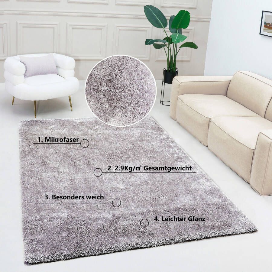 Bruno Banani Vloerkleed Dana tapijt bijzonder zacht en knuffelig klantenfavoriet