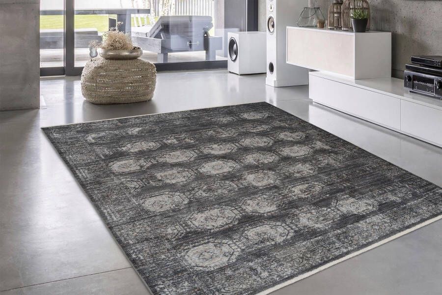 Bruno Banani Vloerkleed Mason Oriënt-decor vintage met randdessin met franje robuust gemakkelijk in onderhoud