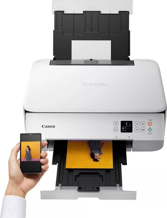 Canon All-in-oneprinter PIXMA TS5351i 3-in-1 inkjet-multifunctionele printer in wit - Foto 7