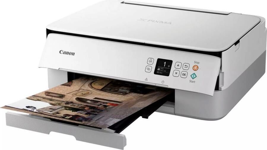 Canon All-in-oneprinter PIXMA TS5351i 3-in-1 inkjet-multifunctionele printer in wit - Foto 9